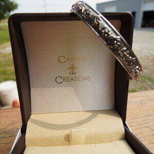Carved Creations LifeMates Olive Branch Love Bangle Bracelet